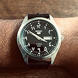 SEIKO 5 Automatic Black Arabic Dial Men's Watch SNKP21J1